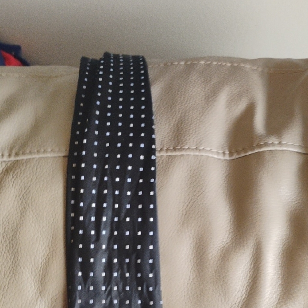 Black and White Polka Dot Tie